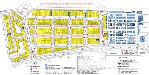 Mapa Feria Sevilha